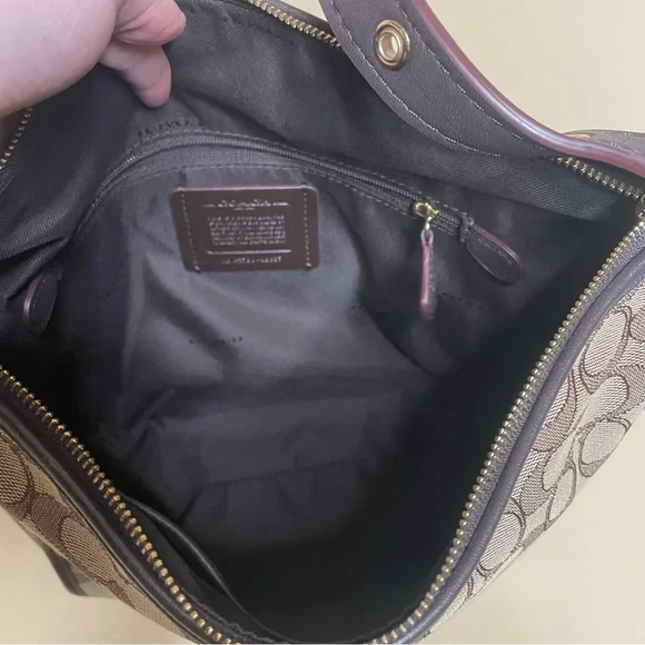 Coach Signature Small Dufflette in Signature Jacquard - Picture 9 of 13